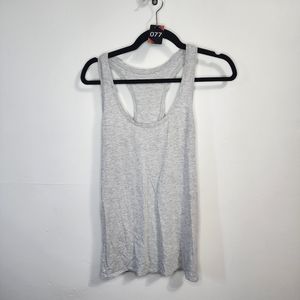 077 lululemon Sz 6 light gray racerback tank